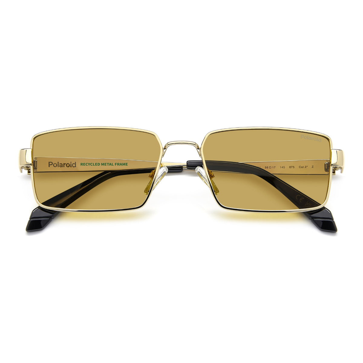 Polaroid Geometric Gold & Violet Polarized Sunglasses NWOT Octagon Cream Detail Polaroid Sunglasses: VTO Available | Polaroid Eyewear main image 3