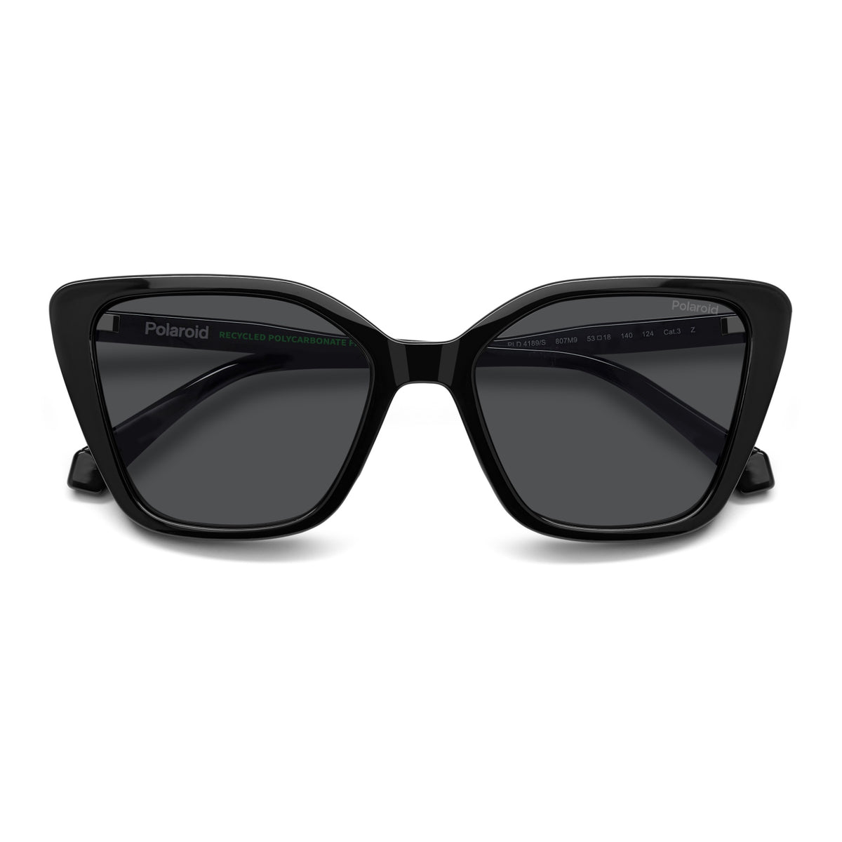 Polaroid Black Polycarbonate Women\'s Sunglasses Polaroid PLD 4179/S 807 WJ Sunglasses Black - eye-oo.com main image 2